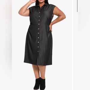 NWT London Times Plus Size Indigo Denim Dress